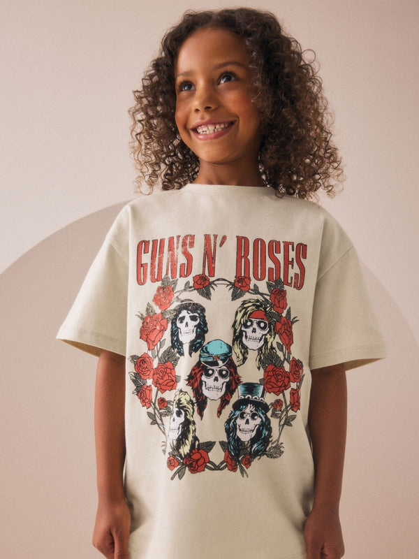 Cream Guns and Roses License Band T-Shirt (3-16yrs)