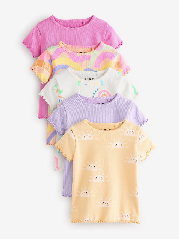 Rainbow Short Sleeve T-Shirts 5 Pack (3mths-7yrs)