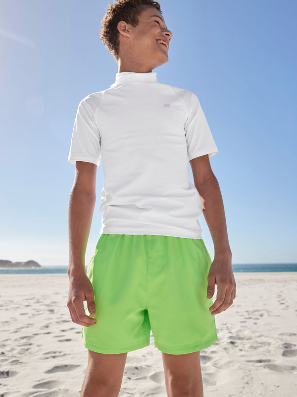 White Short Sleeve Rash Vest (1.5-16yrs) (1.5-16yrs)