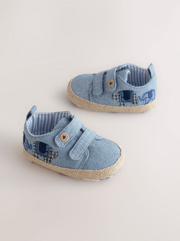 Blue Elephant Baby Two Strap Trainers (0-24mths)
