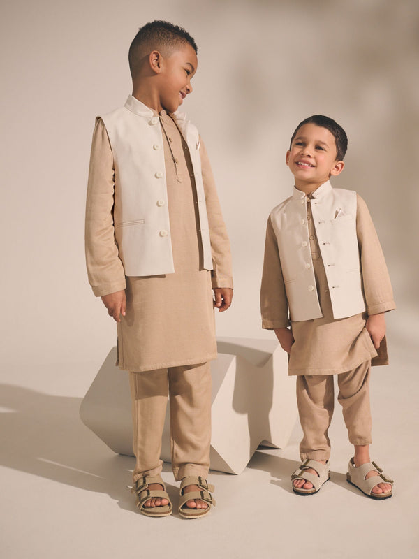 Ecru White EID Waistcoat (3mths-16yrs)