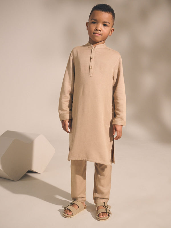 Mink Brown Plain EID Kurta (3mths-16yrs)