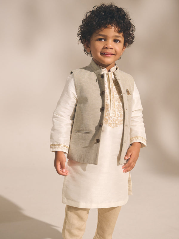 Neutral Eid Waistcoat (3mths-16yrs)