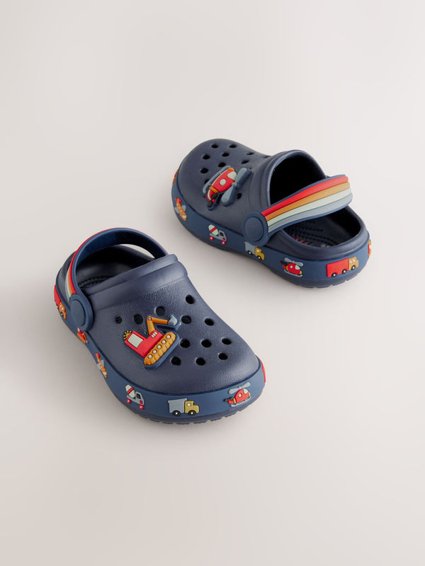 Navy Transport Character Clogs