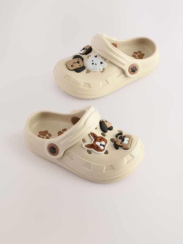 Neutral Dog Character Clogs
