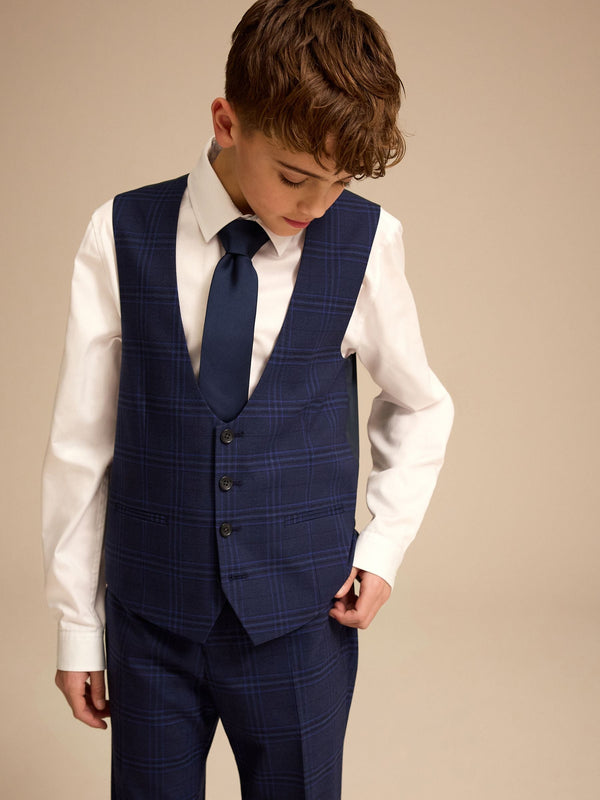 Navy Waistcoat (12mths-16yrs)