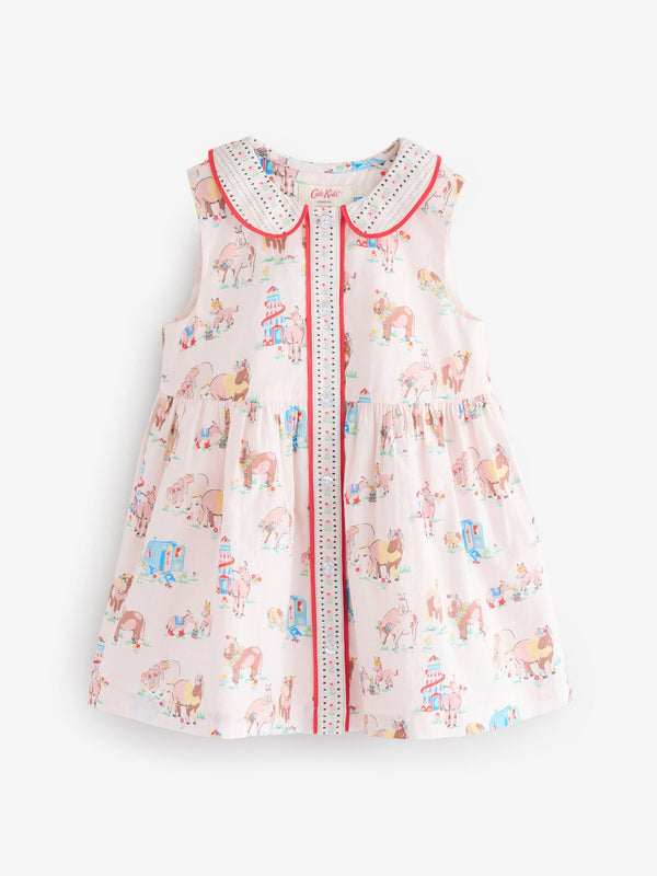 Cath Kidston Cream Seaside Print Collar Summer Dress (3mths-8yrs)