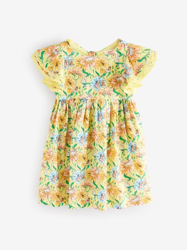 Cath Kidston Yellow Bunny Print Summer Dress (3mths-8yrs)