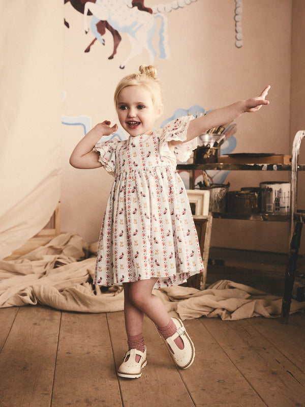 Cath Kidston Blue Corgi Print Summer Dress (3mths-8yrs)