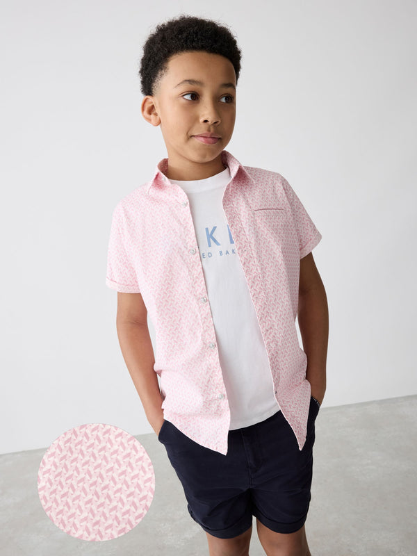 Baker by Ted Baker Purple Shirt And T-Shirt Set