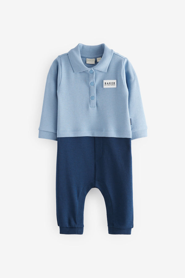 Blue Baker by Ted Baker 100% Cotton Polo Romper