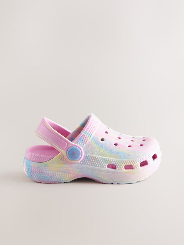 Pink Marble Standard Fit (F) Comfort Clogs