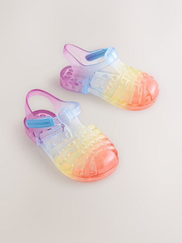 Rainbow Jelly Sandals