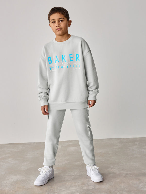 Baker by Ted Baker Graphic Sweatshirt And Cargo Joggers Set