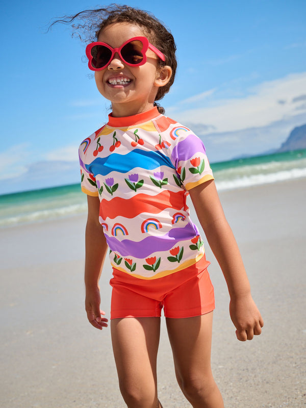 Multi Rainbow Sunsafe Rash Vest Set (3mths-7yrs)