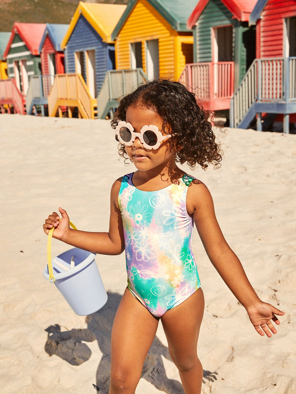 Purple/Aqua Doodle Swimsuit (3mths-7yrs)