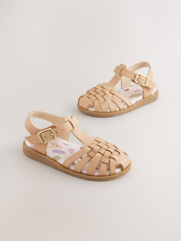 Tan Brown Fisherman Sandals