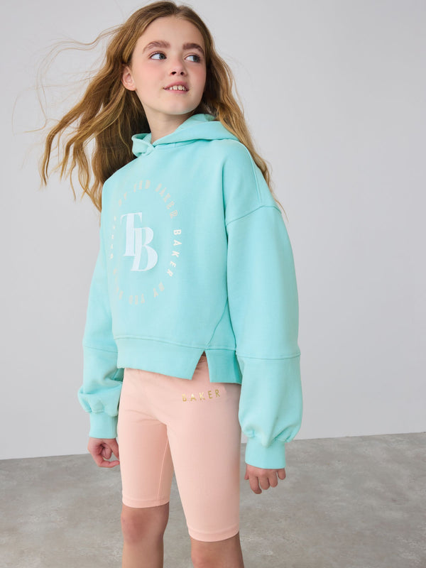 Baker by Ted Baker Blue Graphic Hoody and Cycling Shorts Set