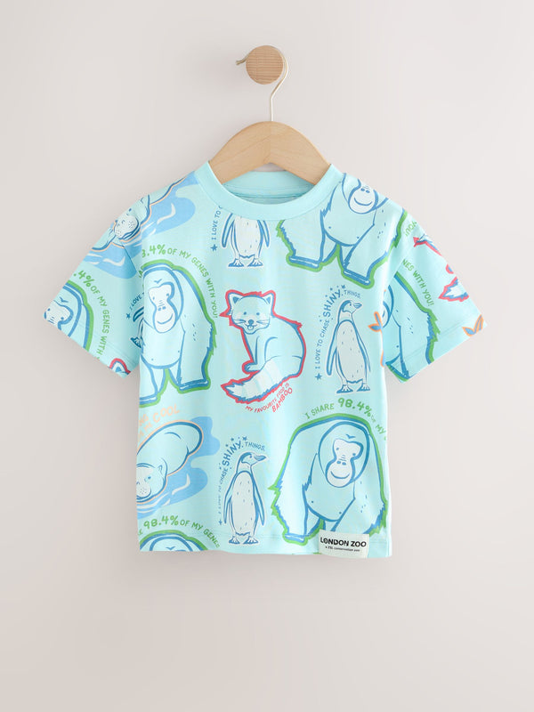 Blue London Zoo Short Sleeve 100% Cotton T-Shirt (3mths-8yrs)