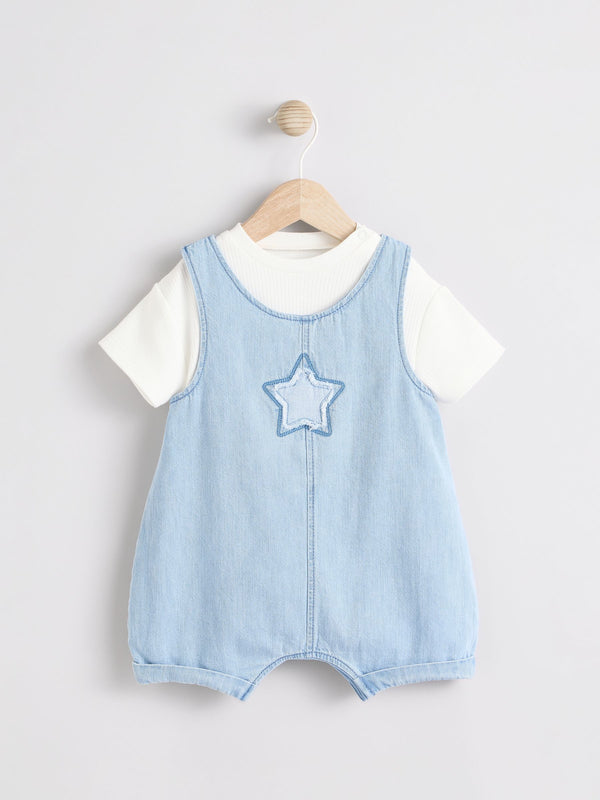 Denim Star Baby Denim Dungaree and Bodysuit Set (0mths-2yrs)
