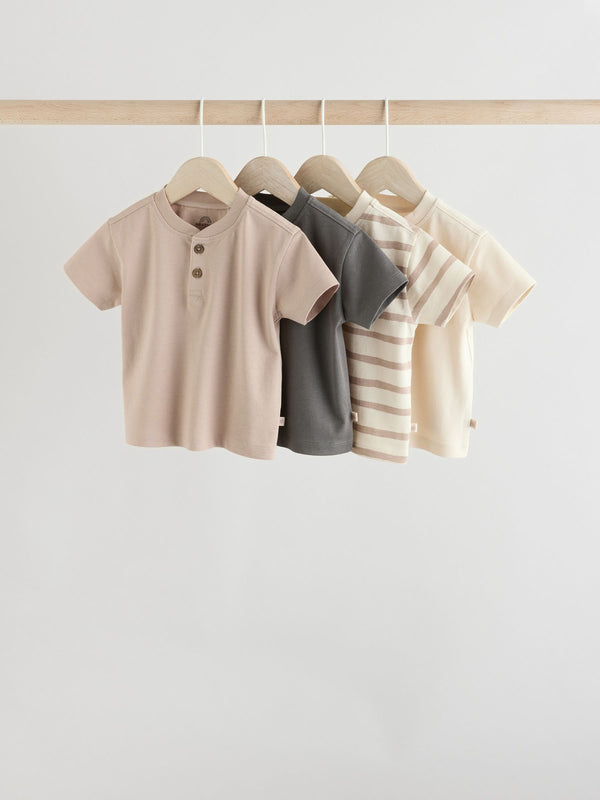 Mono/Neutral Baby Short Sleeve T-Shirts 4 Pack