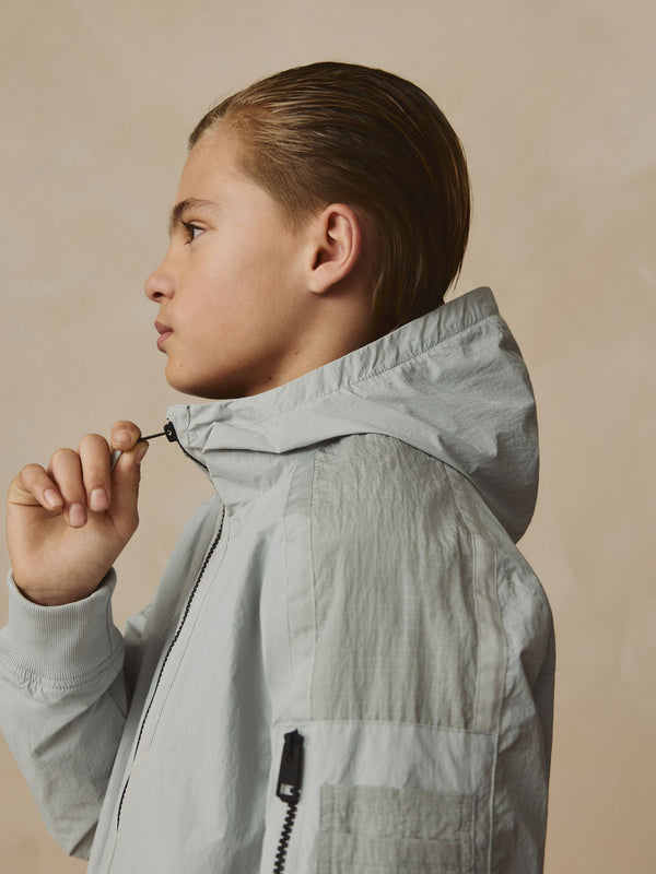 Grey Shower Resistant Utility Jacket (3-16yrs)