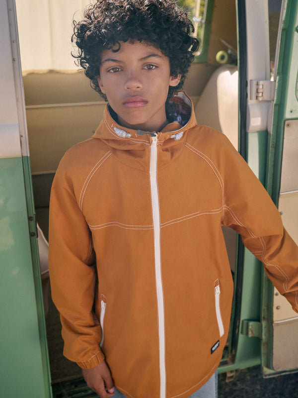 Orange Shower Resistant Anorak Jacket (3-16yrs)
