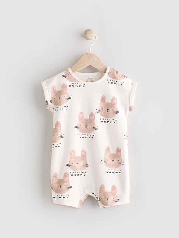Ecru I Love My Mummy Baby Romper