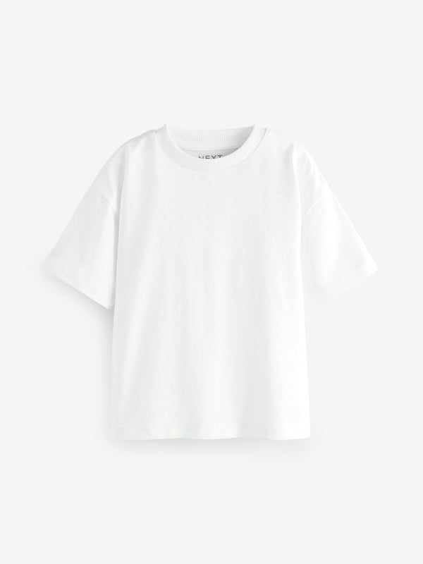 White Short Sleeve Plain T-Shirt (3mths-7yrs)