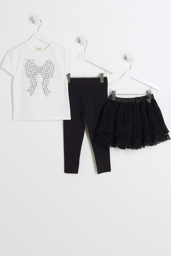 River Island White Girls Tutu Skirt Set