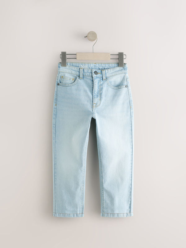 Bleach Wash Loose Fit Stretch Jeans (3-17yrs)