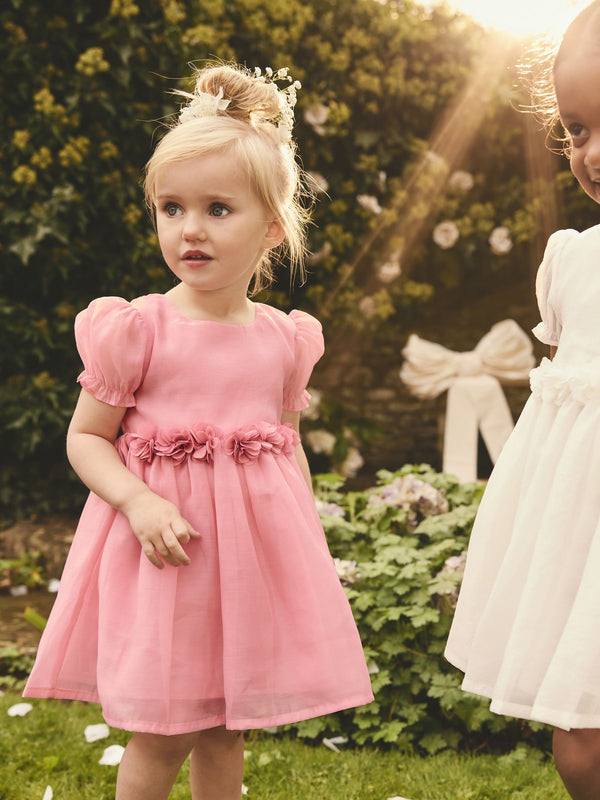 Pink Flower Corsage Dress (3mths-8yrs)