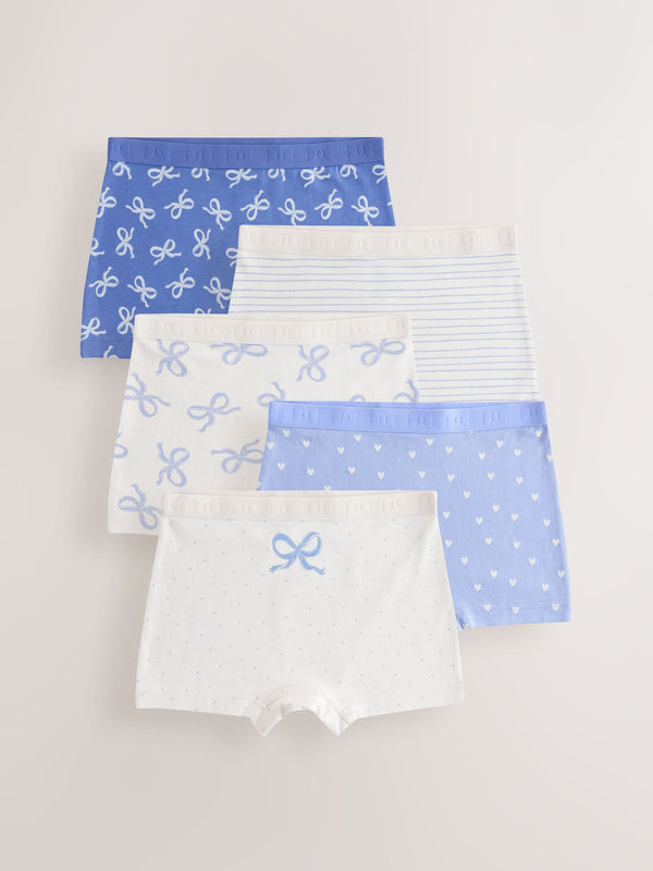 Blue Short Briefs 5 Pack (2-16yrs)