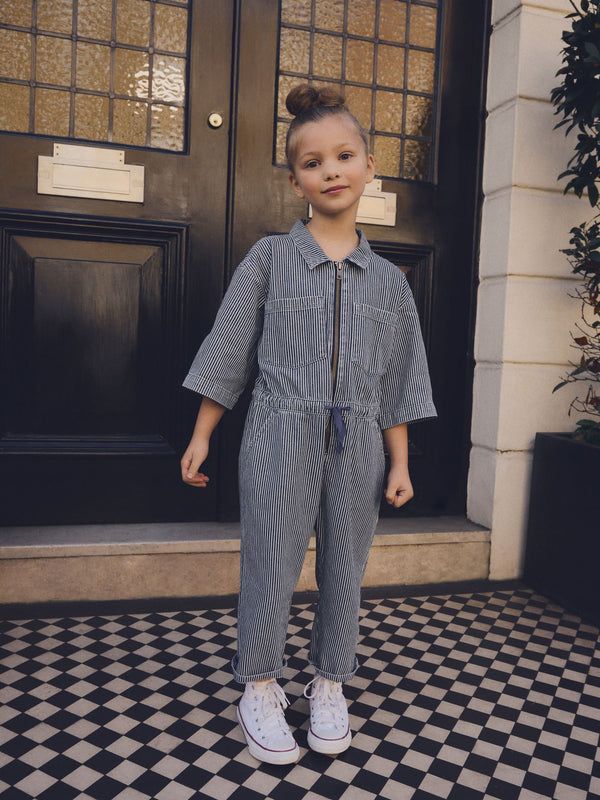 Blue Stripe Boilersuit (3-16yrs)