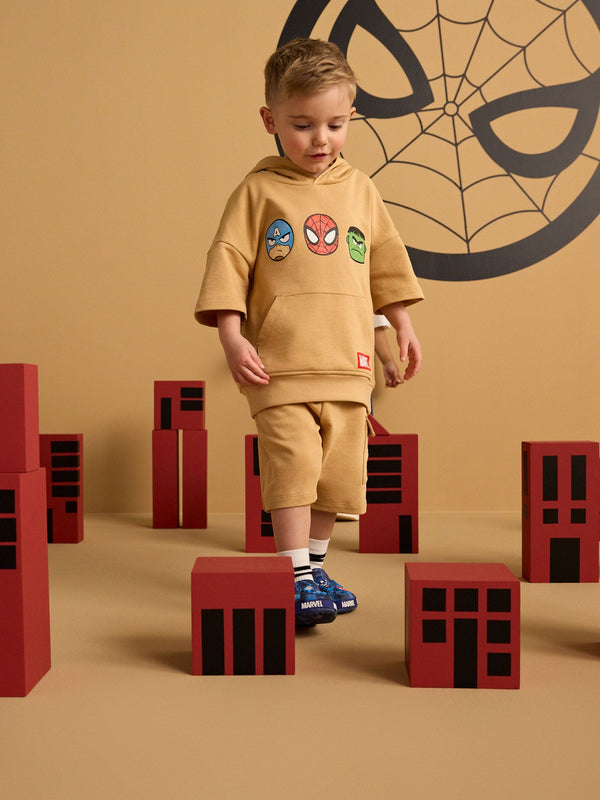 Stone Marvel 100% Cotton Hoodie and Shorts Set (3mths-8yrs)