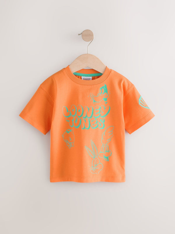 Orange Looney Tunes Short Sleeve T-Shirt (3mths-8yrs)