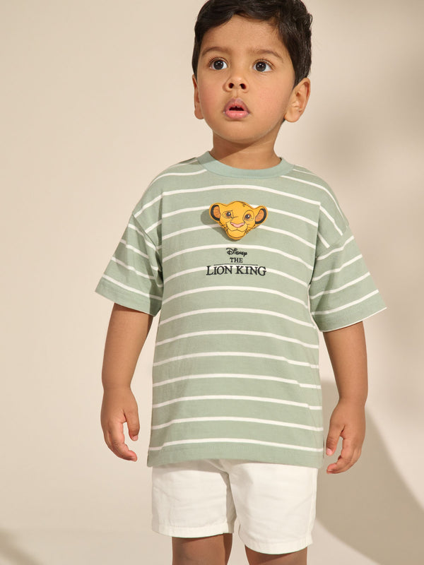 Sage Green Simba Lion King Short Sleeve T-Shirt (3mths-8yrs)