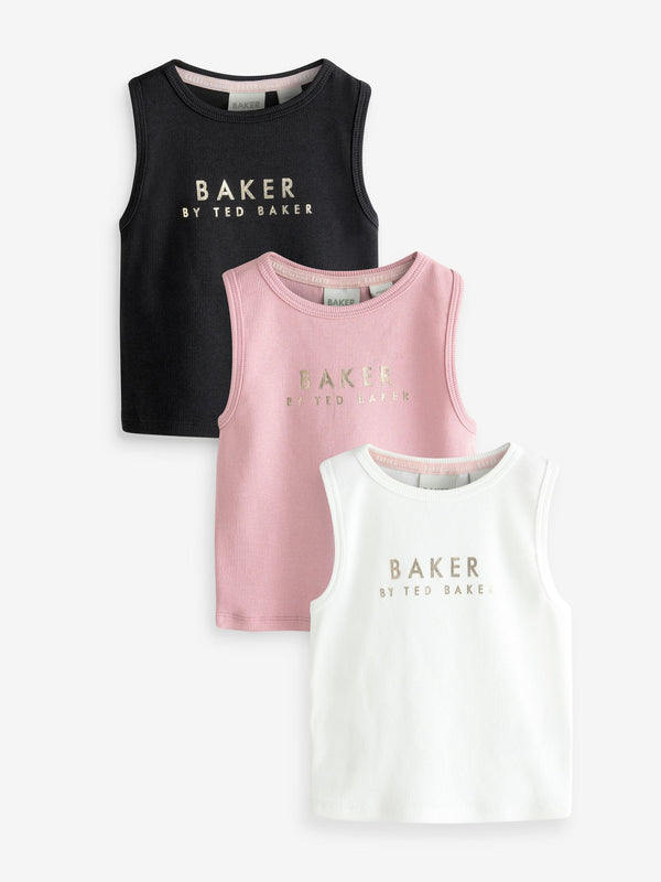 Baker by Ted Baker Multi Racer Vests 3 Pack