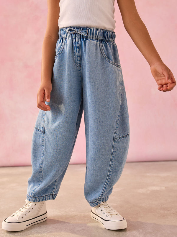 Denim Barrel Pull-on Trousers (3-16yrs)