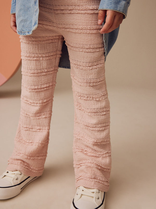 Pink Frill Flared Trousers (3-16yrs)