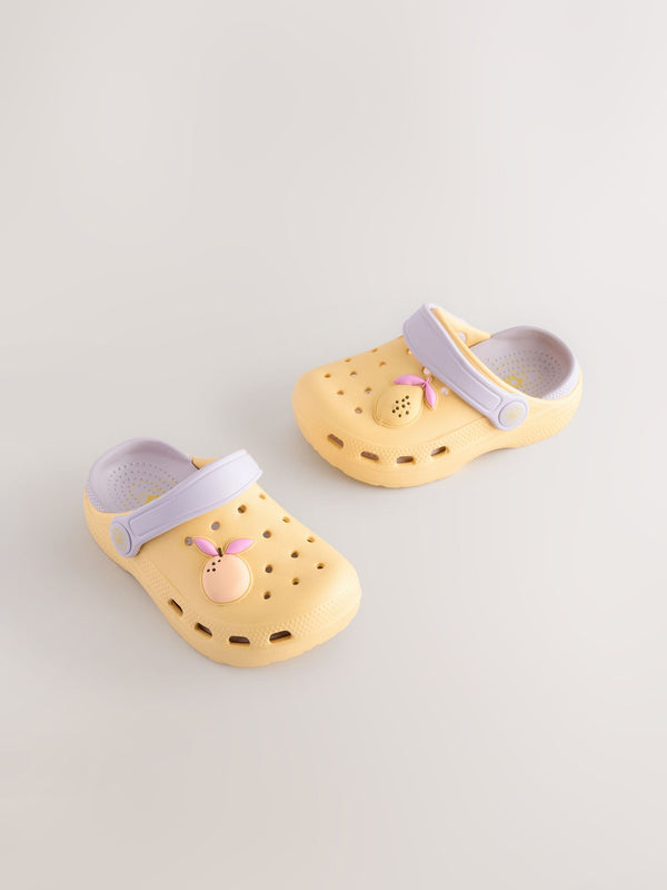 Yellow Fruit Standard Fit (F) Comfort Clogs