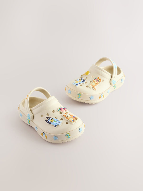 Neutral Bluey Clogs