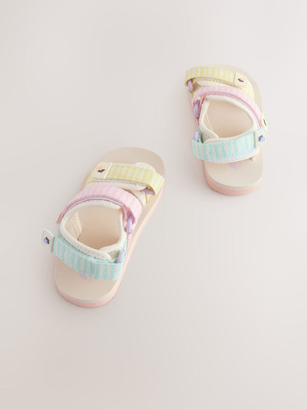 Multi Stripe Trekker Sandals