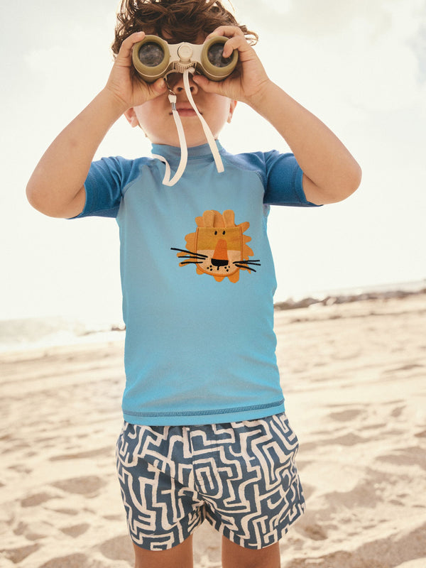 Blue Lion Rash Vest and Shorts Set (3mths-7yrs)