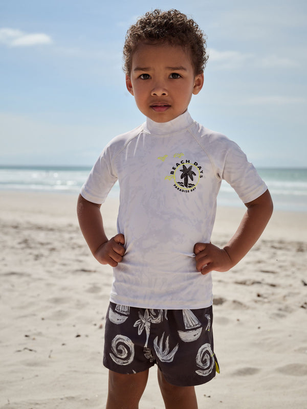 Mono Tie Dye Rash Vest and Shorts Set (3mths-7yrs)