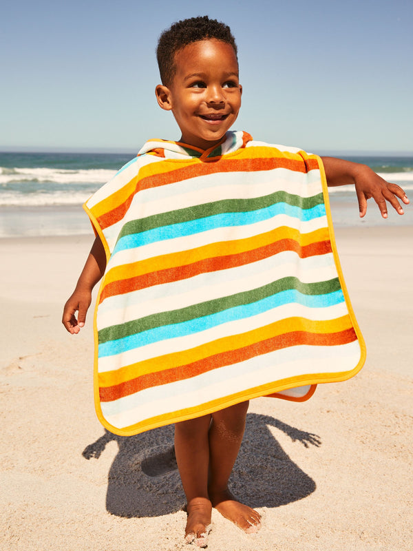 Multi 100% Cotton Towelling Poncho (9mths-6yrs)