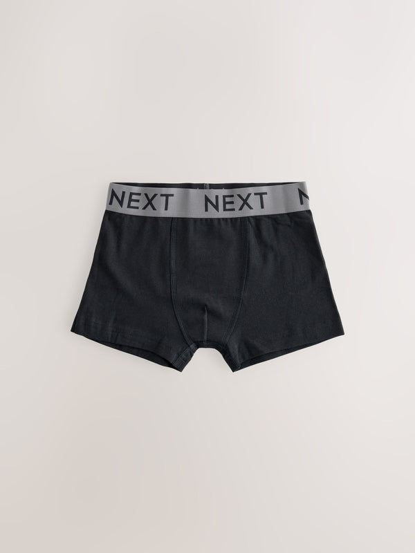 Black with scandi waistband Trunks 5 Pack (1.5-16yrs)