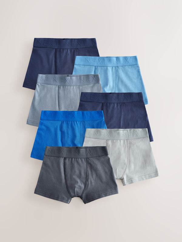 Blue/Grey Trunks 7 Pack (2-16yrs)