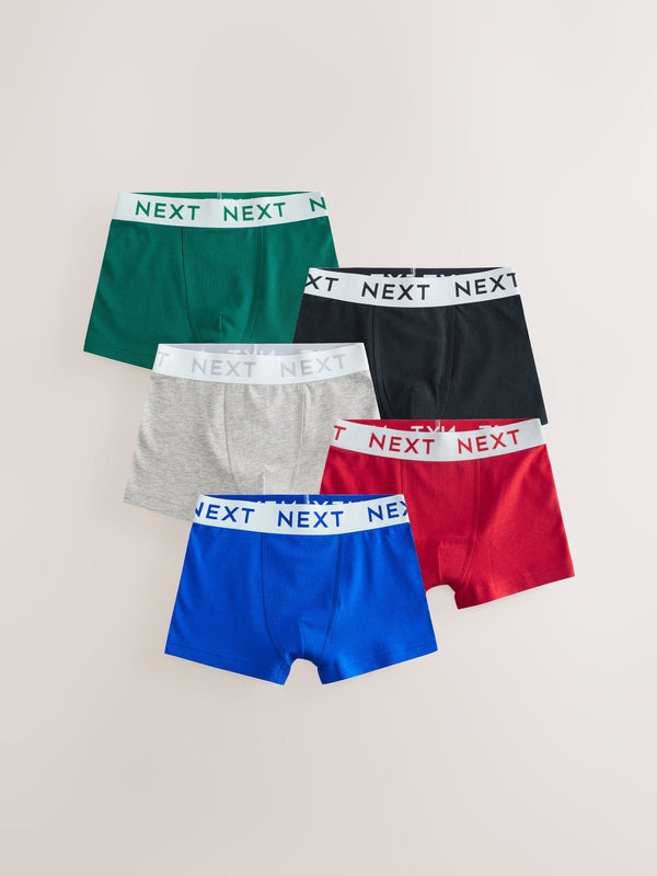 Blue/Green Trunks 5 Pack (1.5-16yrs)
