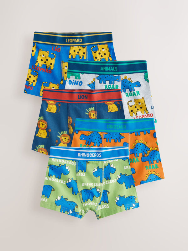 Primary Animals Boxers Trunks 5 Pack (1.5-16yrs)